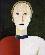 Kasimir Malevich Head of female painting